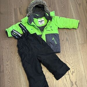 OshKosh Green and Black Snowsuit